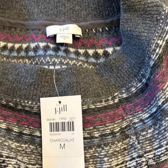 NWT J. Jill Gray Sweater - Picture 3 of 6